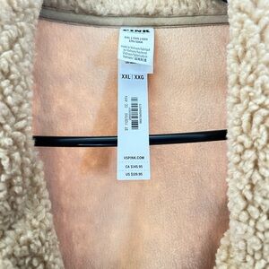 PINK Victoria's Secret Cream Teddy Jacket